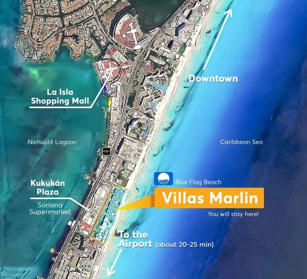Marlin Turquesa Departamentos Frente Al Mar Lejlighed Cancún Eksteriør billede